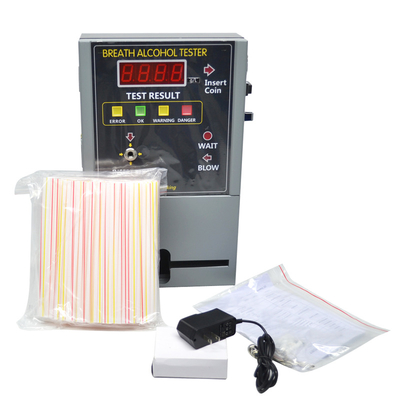 Alcohol Determining Public Professional Fuel Cell Digital Police Blast Alcohol Coin Operated Digital Slice Alcohol Detector AT-819
