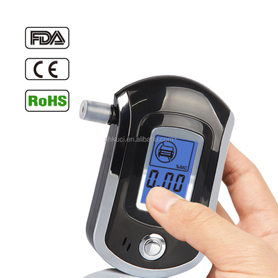 Professional Mini Font Digital LCD Screen Personal Testing Breath Alcohol Tester, alcohol breathalyzer AT-6000