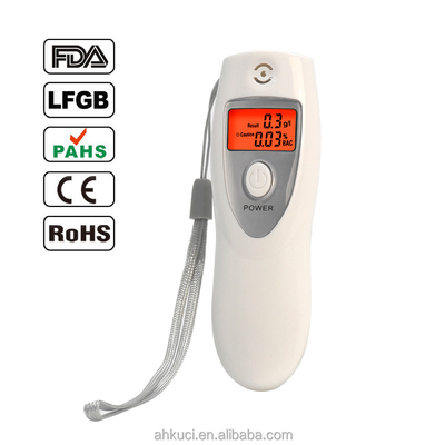 akkuci Digital LCD Display Backlit Personal Car Safety Alcohol Testing Tester With Key Chain Real Breathalyzer Factory AT-642s