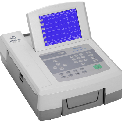 Ce Plastic Medical ECG Channel Digital Electrocardiogram Electrocardiogram12 Cardiograph Machine Portable