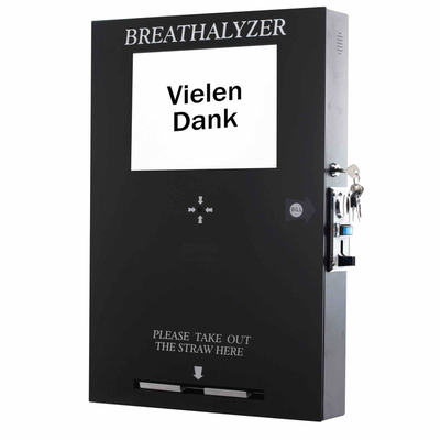 Breath Alcohol Tester Safety For Netherlands Smart M2M Vending Breathalyzer With Acceptor
